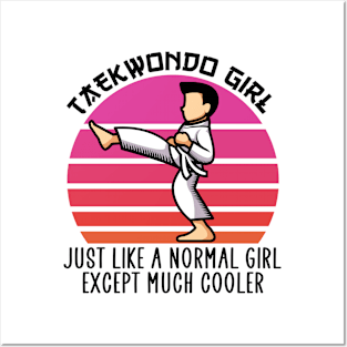 taekwondo girl except much cooler Posters and Art